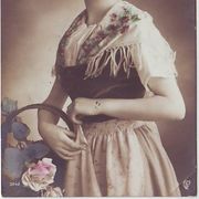 Razglednica čestitka " Dama " 1913