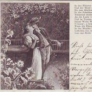 Razglednica čestitka " Zaljubljeni " 1903