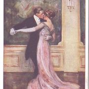 Razglednica čestitka " Zaljubljeni " 1910/20