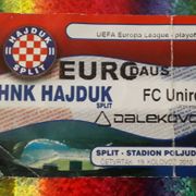 Hajduk-Unirea ulaznica