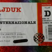 Hajduk-Internazionale  ulaznica