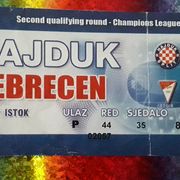 Hajduk-Debrecen ulaznica