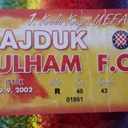 Hajduk-Fulham ulaznica