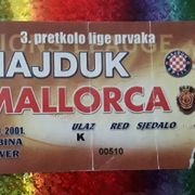 Hajduk-Malorca ulaznica