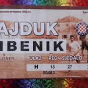 Hajduk-Šibenik ulaznica