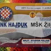 Hajduk-Žilina ulaznica