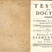 Testis et Doctor. Opus a p. Adolpho a s. Georgio scholarum piarum sacerdote