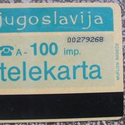 Telekarta 100 imp. - PTT Zagreb