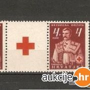 NDH - Nošnje crveni križ - marke s privjeskom (309b))