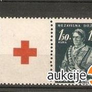 NDH - Nošnje crveni križ - marke s privjeskom (309c))