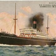 Putnički brod N.Y.K. LINE / S.S. KASHIMA MARU oko 1915. transatlantik