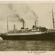 Putnički brod S.S. " RELIANCE ", Evropa-Amerika, putovala 1926. 