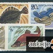 Rusija SSSR 1983: razne ribe, čista kompletna serija, Mi. br. 5294/98 (3)