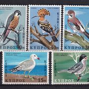 Cipar 1969 - Mi.br. 322/327, razne ptice, MNH serija - (PTI)