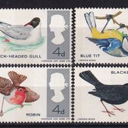 Velika Britanija 1966 - Mi.br. 425/428, razne ptice, MNH serija (PTI)