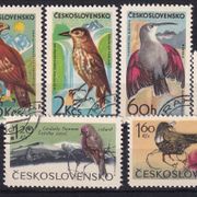 Čehoslovačka 1965 - Mi.br. 1568/1573,  razne ptice, žigosana serija - (PTI)