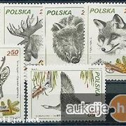 Poljska 1981: razne životinje, čista kompletna serija, Mi. br. 2746/51  (3)