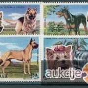 Rumunjska 1990: razni psi, čista kompletna serija, Mi. br. 4603/10  (3)