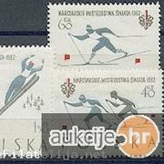 Poljska 1962: zimski sportovi, čista kompletna serija, Mi. br. 1294/96   (1)