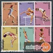 Rumunjska 1991: atletika Tokio, čista kompletna serija, Mi. br. 4740/45
