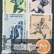 Španjolska 1962: atletsko natjecanje, čista kompletna serija, Mi. br. 1342/45