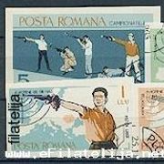 Rumunjska 1965: streličarstvo, žigosana nezupčana serija, Mi. br. 2413/18