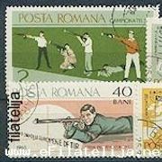 Rumunjska 1965: streljaštvo, žigosana kompletna serija, Mi. br. 2407/12