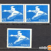 Švedska - Mi.br. 733, čista serija, razne varijacije zupčanja.