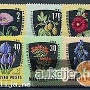 Mađarska 1961: razno cvijeće, čista kompletna serija, Mi. br. 1799/06