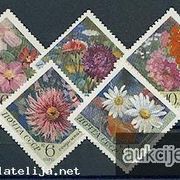 Rusija: SSSR 1970: razno cvijeće, čista kompletna serija, Mi. br. 3818/22
