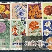 Rumunjska 1964. : razno cvijeće, žigosana kompletna serija, Mi. br. 2268/75