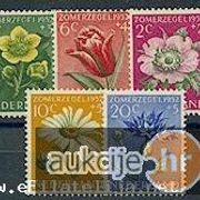 Nizozemska 1952: razno cvijeće, čista kompletna serija, Mi. br. 588/92