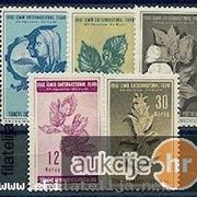 Turska 1950: razno cvijeće, čista kompletna serija, Mi. br. 1254/58
