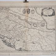 Slovenija Croatia Bosna Dalmacija / velika karta bakropis Mercator oko 1683