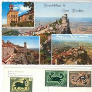 San Marino**tri neponištene marke iz 1969.**nije ispisana i nije putovala