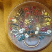 Cvijeće -  Oslikani reljefni dekorativni tanjur