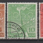 Berlin 1952. MI 88-90 ; 55 eura kataloga