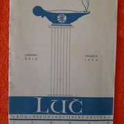Luč, kulturno socijalni list iz 1934 