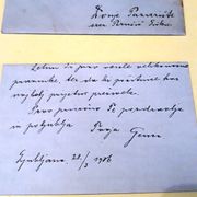 Pismo, 1936., Ljubljana- Donje Pazarište (Perušić) !