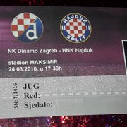 Ulaznica Dinamo-Hajduk,2010
