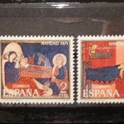 Španjolska, 1971. Božić 1956-57 MNH