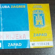 Nogomet, NK Zagreb - NK Rijeka 27.09.2003. ulaznica