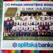Hajduk poster,2000/2001 g. 90 god.Hajduka