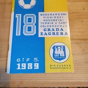 18 MEĐUNARODNI PIONISRKI NOGOMETNI TURNIR, ZAGREB 1989, PROGRAM