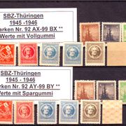 Njemačka Sovjetska zona Thuringen 1945-1946 MNH 6001