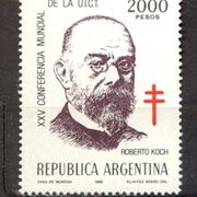 Argentina 1982 - Mi.br. 1554, Robert Koch, čista marka