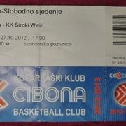 KK CIBONA- KK ŠIROKI WWIN, ABA LEAGUE 2012/13