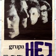 Poster rock grupa Hej 1960 ih Zagreb 75 cm