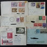 Koverte i pisma USA, GB, SSSR, Itlija, Jugoslavija iz 1950-ih godina