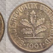 Germany 10 pfennig, 1991 "D" - Munich ***